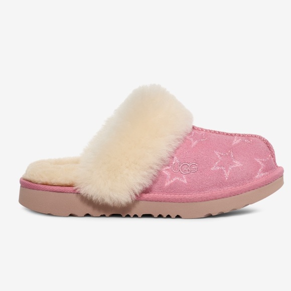 UGG big kids Cozy II Iridescent Stars Slippers - Picture 2 of 8